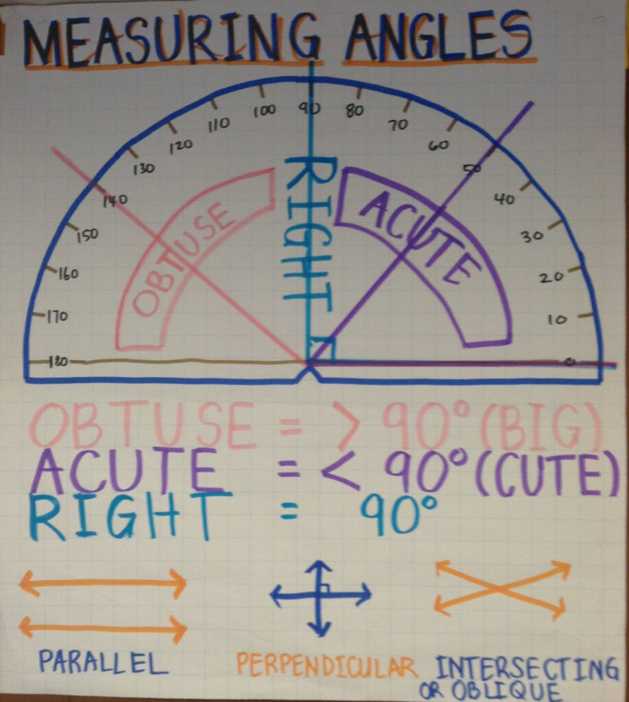 Measuring Angles Worksheet With Protractor