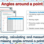 Name Calculate And Measure Angles Around A Point differentiated
