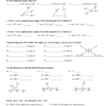 Pairs Of Angles Worksheet Answers