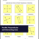 Parallel Perpendicular Intersecting Lines Worksheet