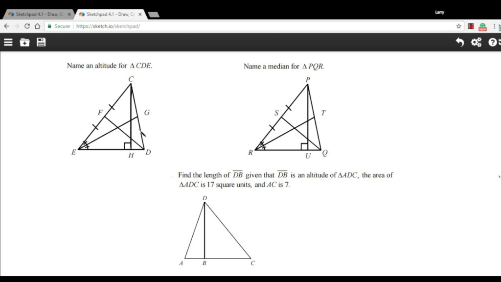 Perpendicular And Angle Bisectors Worksheet