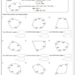 Polygon Angle Sum Theorem Worksheet Pdf