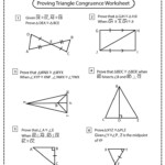 Proving Triangle Congruence Worksheets With Answers