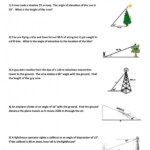 Right Triangle Trig Finding Missing Sides And Angles Workshe