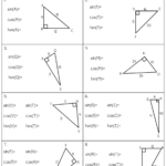 Right Triangle Trigonometry Worksheet