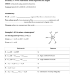 Segment And Angle Proofs Worksheet With Answers Naturalfed