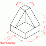 Third Angle Orthographic Exercise 9