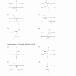 Transversal Lines Worksheet