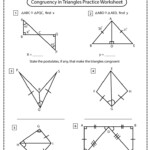 Triangle Congruence Theorems Worksheet Answers