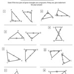 Triangle Congruence Worksheet With Answers