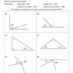 Triangle Missing Angle Worksheet