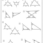 Triangle Similarity Theorems Worksheet