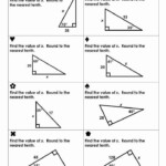 Trigonometric Ratios And Finding Missing Sides Worksheets Answers