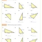Trigonometry B Missing Angles And Lengths Worksheet Printable PDF