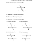 8 Transversal Angles Worksheet Worksheeto