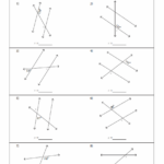 Angle Pairs Transversal Worksheet Answers