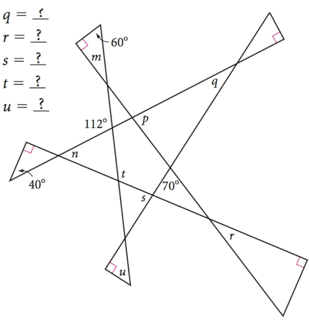 Angle Puzzle Worksheet Answers