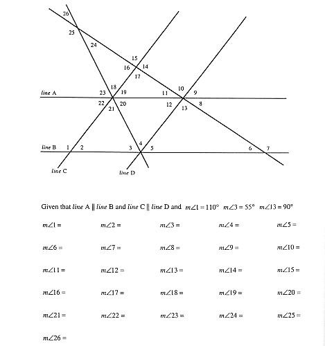 Angle Puzzle Worksheet Preschool Printable Sheet