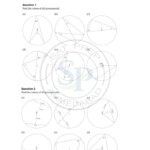 Angles In Circles Remedial Worksheet Pure Math 20 Answers