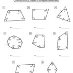 Angles Of Polygons Worksheet Answers