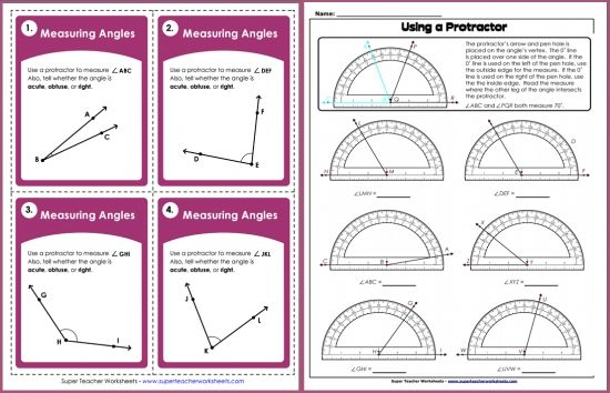 Are You Teaching Your Students How To Measure Angles The Super Teacher