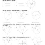 Central And Inscribed Angle Worksheet