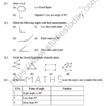 Class 5 Maths Shapes And Angles Worksheet Set B