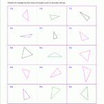 Classifying Triangles By Sides And Angles Worksheet Maths Sheets