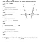 Finding Angles Measures With Transversals Worksheet By Math With Marie