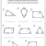 Identifying Quadrilateral Worksheet Identifying Quadrilaterals Worksheets