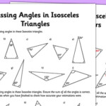 Isosceles Triangles Worksheet Primary Resources Twinkl
