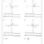 Positive And Negative Coterminal Angles Angles Worksheet Coordinate