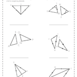 Proving Angles Congruent Worksheet