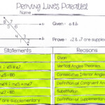 Proving Lines Parallel Proofs Worksheet