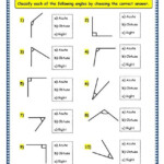 Types Of Angles Worksheet With Answers