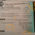 10 4 Study Guide And Intervention Inscribed Angles Answers Study Poster