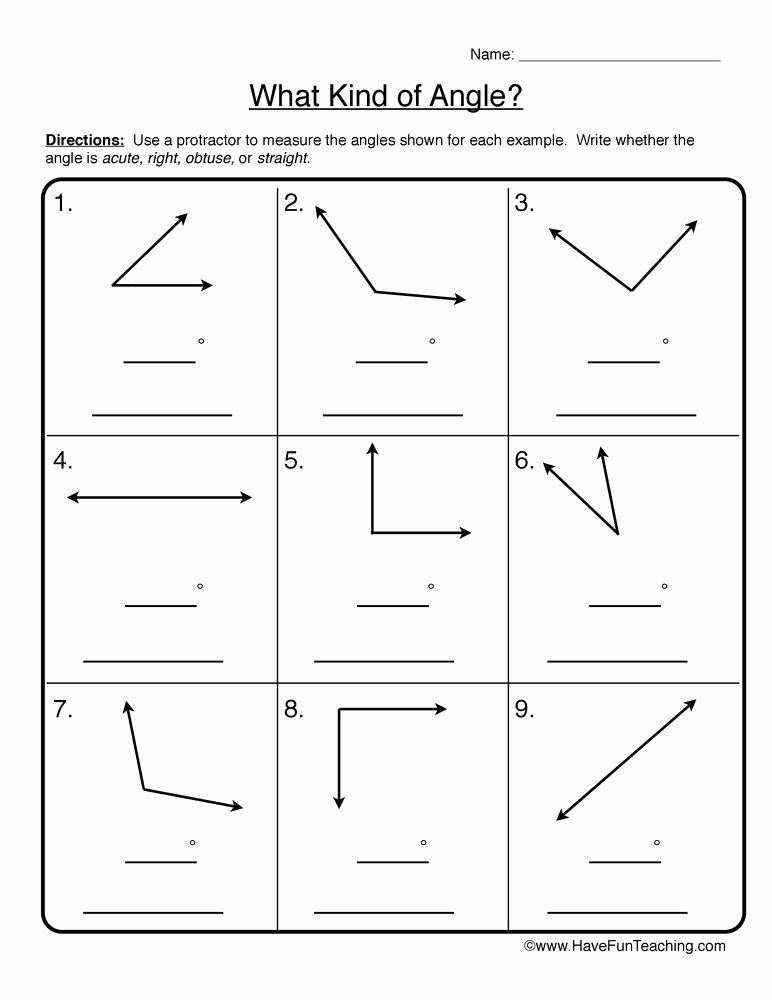50 Angles Of Polygon Worksheet