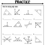 Algebraic Angles Review Notes Practice Worksheet By Miranda Colwell