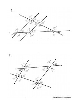 Angle Puzzle Worksheet Answers