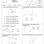 Angle Relationship Worksheet Answers