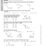 Angles And Angle Measure Worksheet