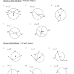 Angles Formed By Chords Secants And Tangents Worksheet Answers Fill