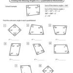 Angles In Quadrilaterals Worksheets Math Monks
