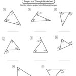 Angles Of A Triangle Worksheet
