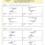 Angles On Parallel Lines A With Clues Worksheet Cazoom Maths