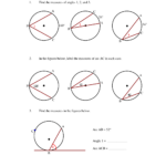 Circles Arcs And Angles Worksheet Answers