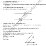Class 7 Maths Lines And Angles Worksheet