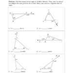 Exterior Angle Theorem Worksheet