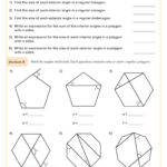 Finding Angles In Regular Polygons Worksheet Cazoom Maths Worksheets