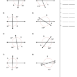 Finding Missing Angles Angle Worksheet With Answers Printable Pdf